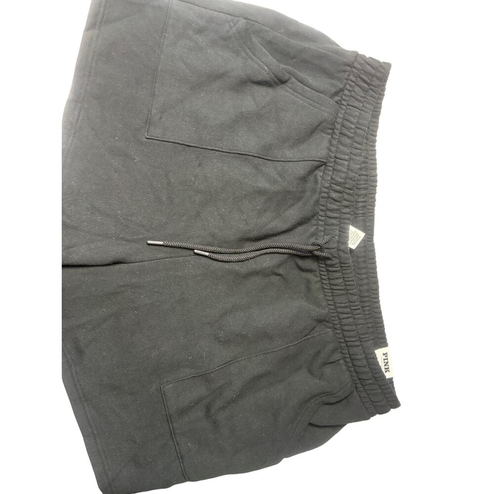 PINK Women's Classic Short Shorts Athletic Casual Fleece XXL Black